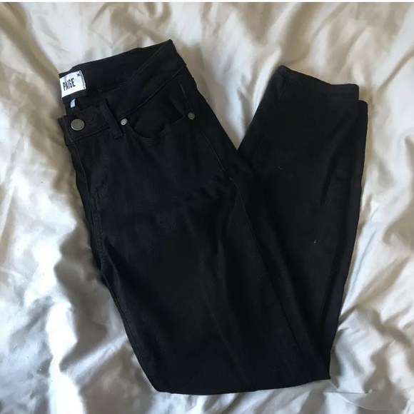 Paige Jeans 26 Verdugo Ankle Black Overdye Petite - Picture 1 of 8